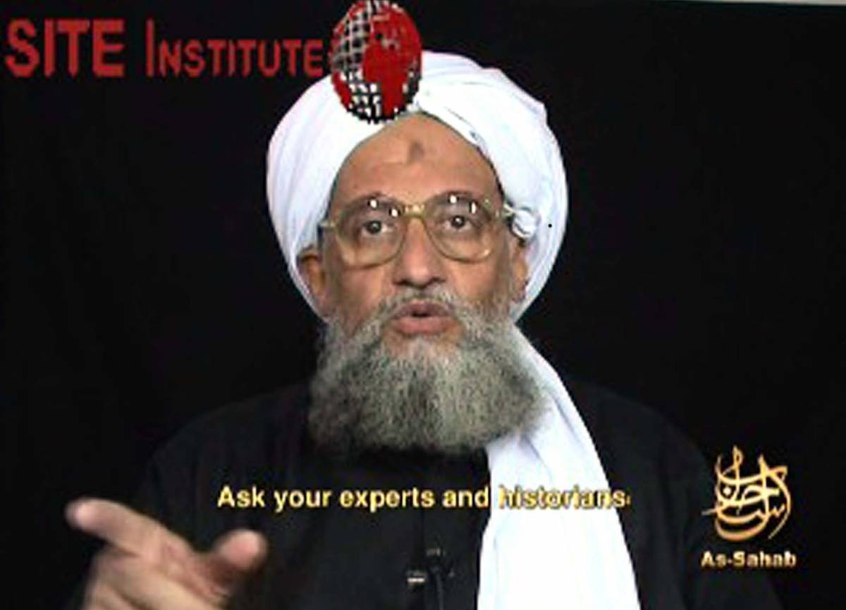 Al Zawahiri minaccia Israele e l'Occidente