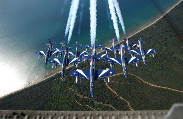 Un giorno da "top gun" con le Frecce Tricolori