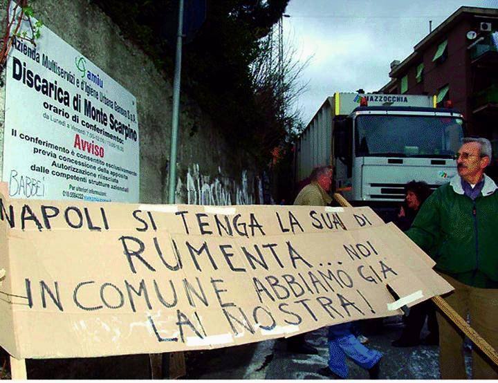 Rumenta non va con munnezza