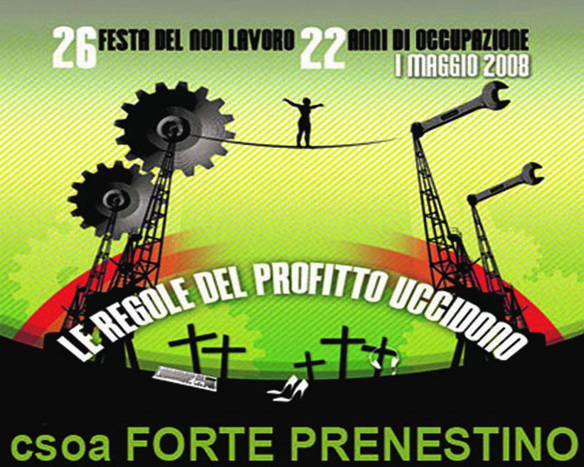 Al centro sociale la festa del «Non lavoro»