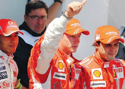 Raikkonen-Massa: la coppia Rossa danza sul mondiale in Francia