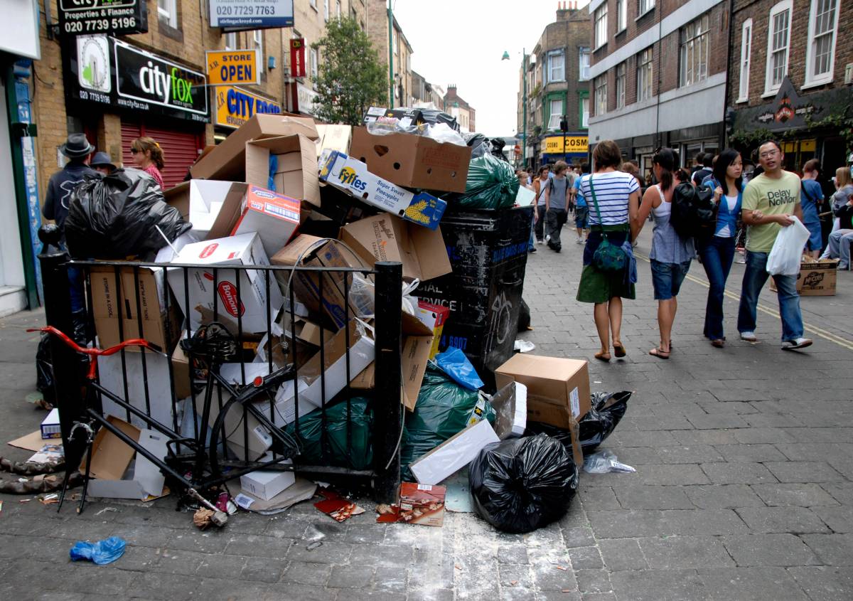 Londra come Napoli: 
è allarme spazzatura