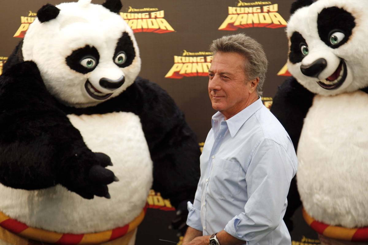 Dustin Hoffman, la voce del maestro: "Insegno a un panda come si  vince"