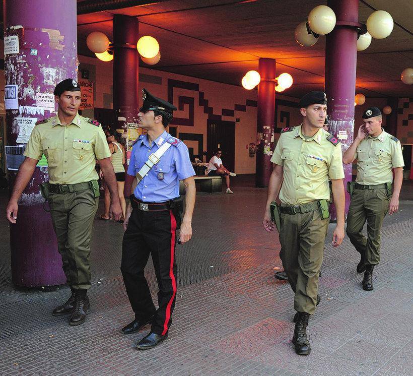 A Roma militari al completo già da domenica