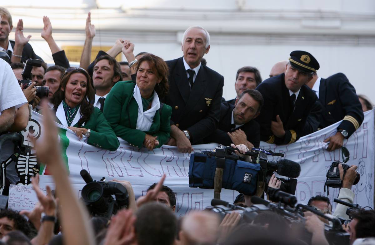 La Cai dice no, e i dipendenti Alitalia festeggiano