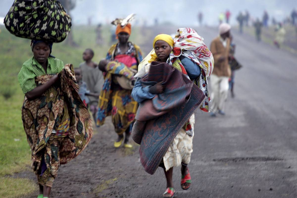 Guerra civile in Congo: 
un milione e mezzo 
di profughi in trappola