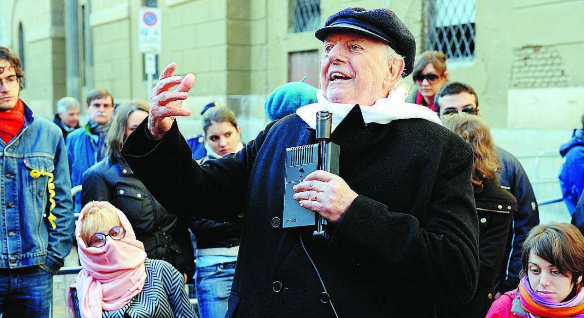 Protesta-flop: solo Dario Fo e la Rame urlano contro la Gelmini