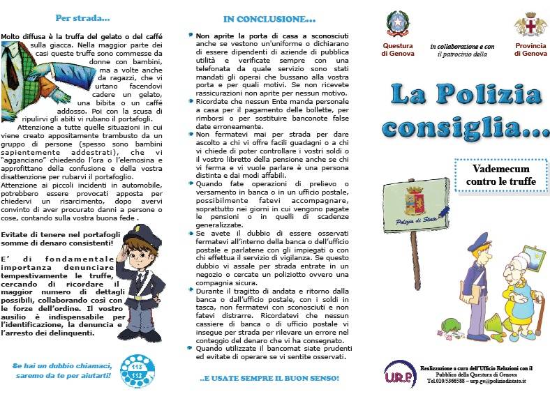 La polizia combatte le truffe con le vignette