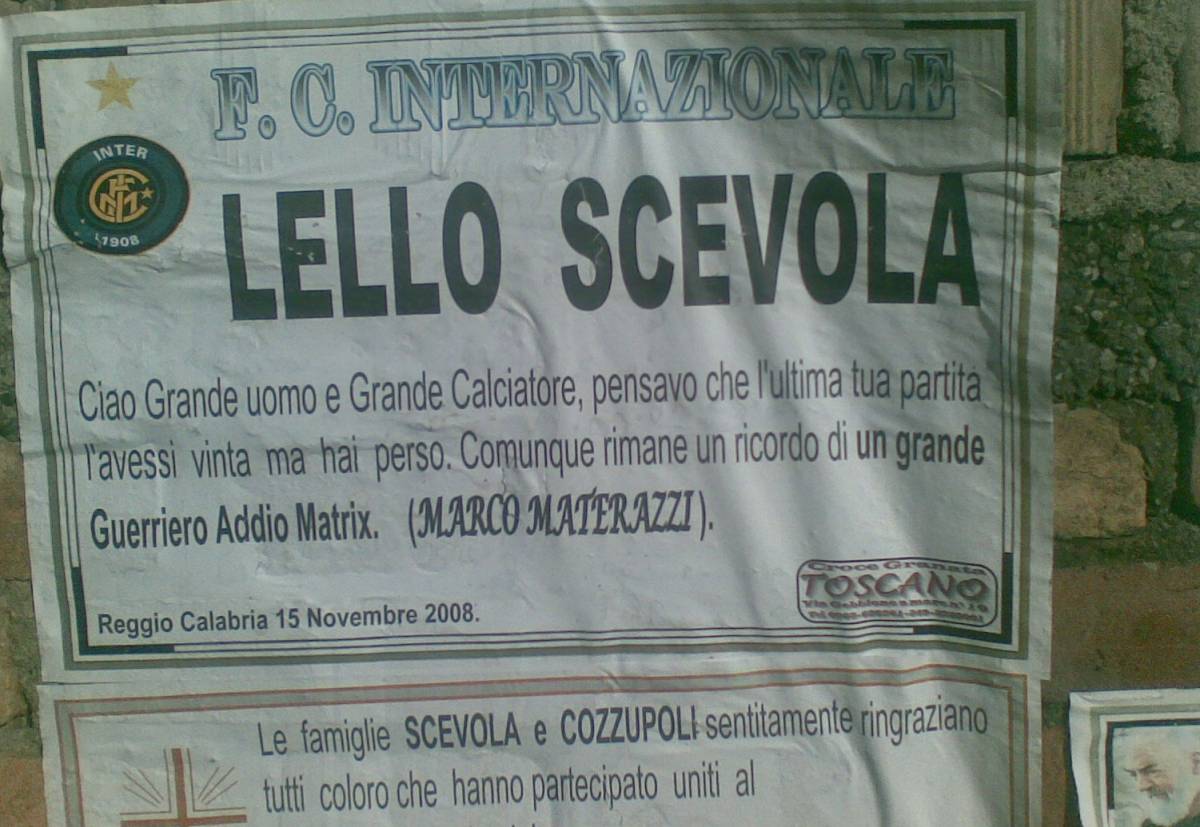 Materazzi, tributo postumo
al primo giocatore che lo mise ko