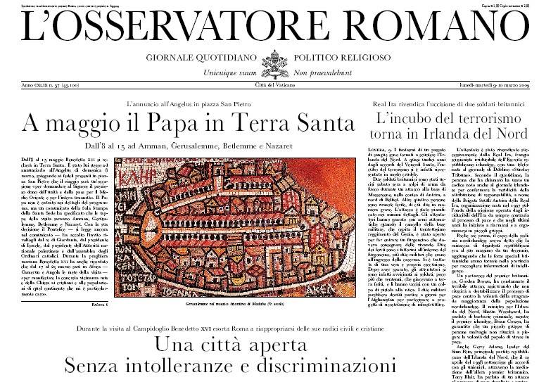 L'Osservatore romano: tutela dell'embrione è vera democrazia