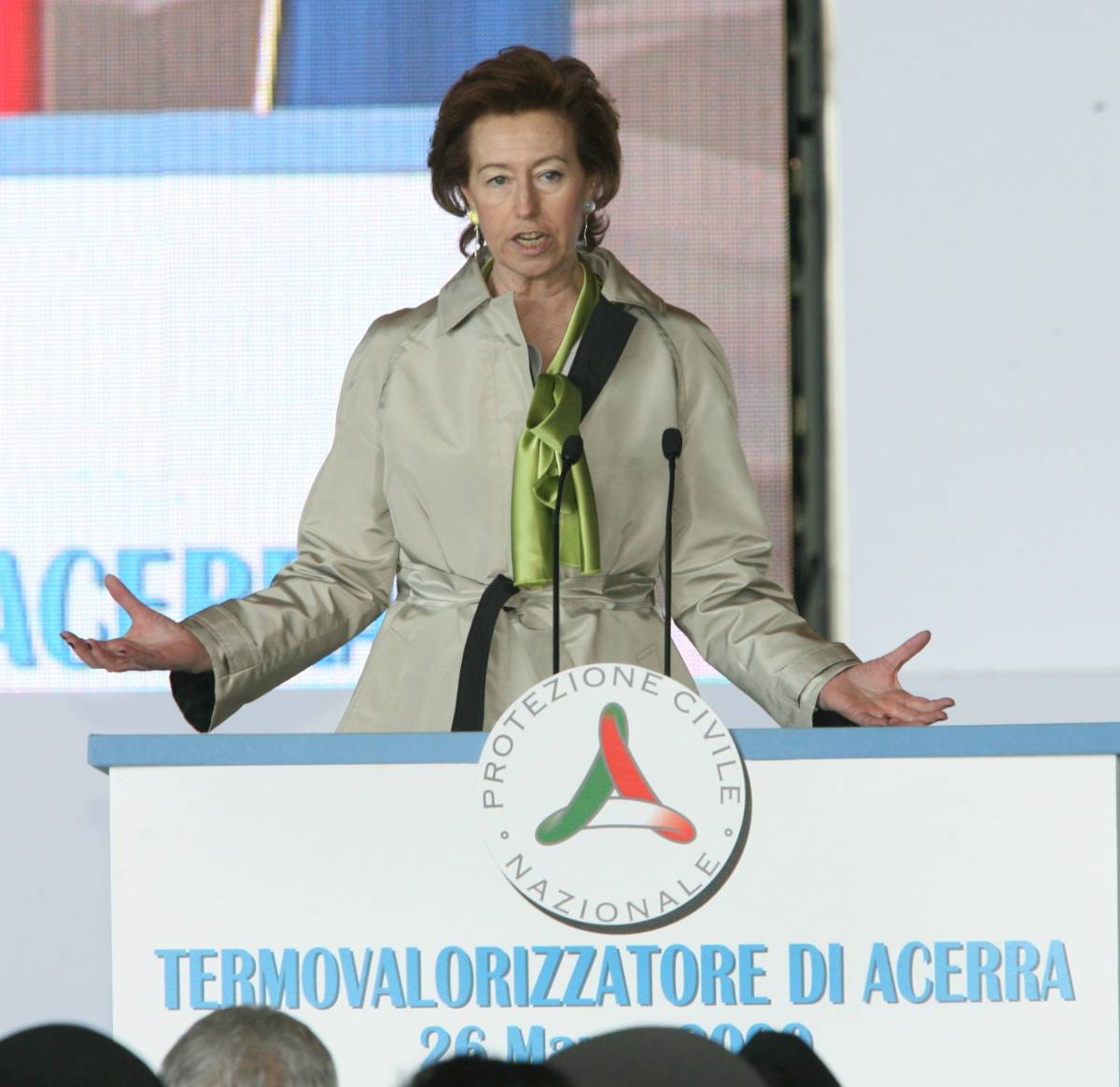 La Moratti e Zuccoli ad Acerra per l'inaugurazione del termovalorizzatore