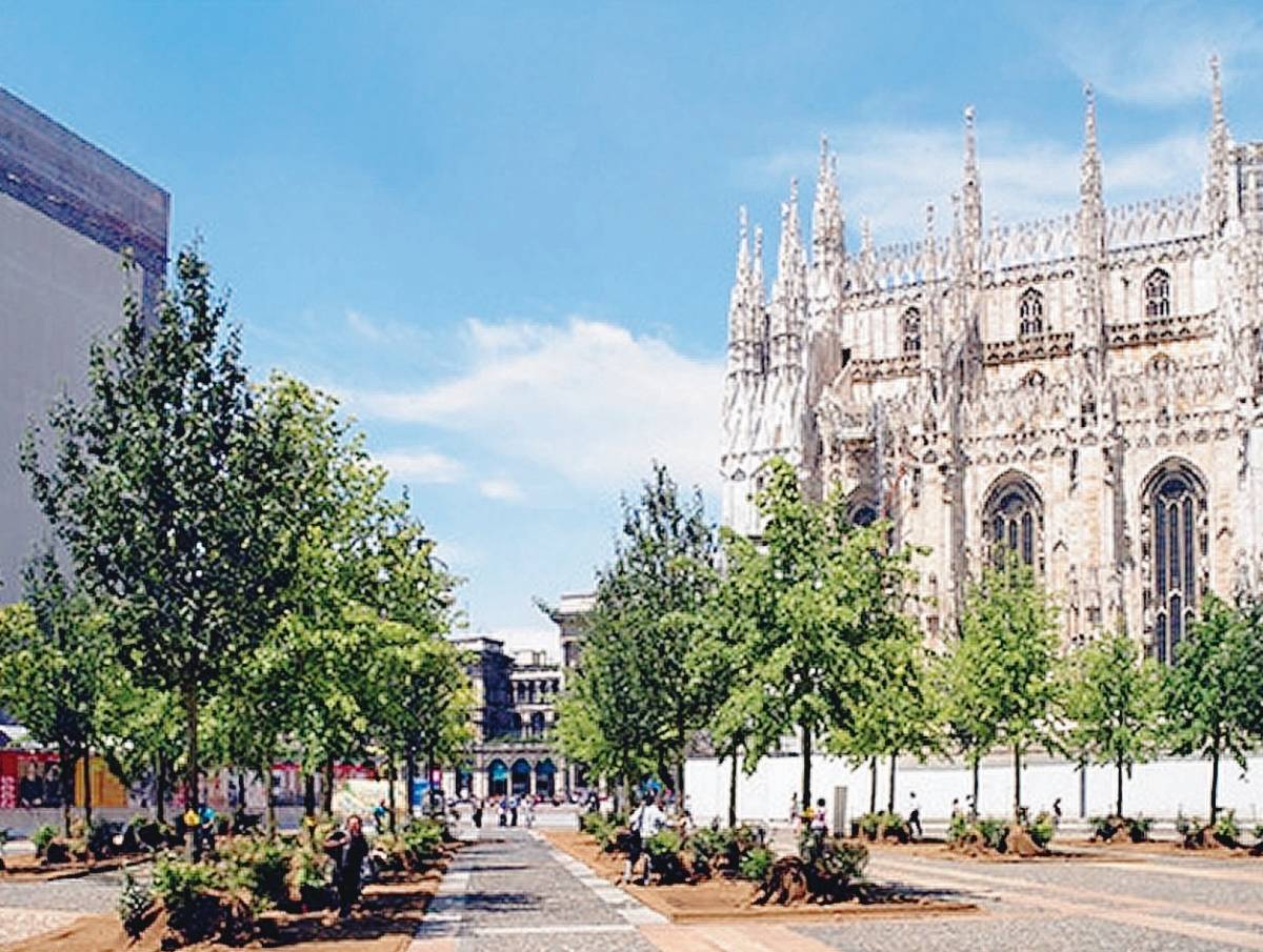 In Piazza del Duomo la Moratti 
vuole le palme come nell’Ottocento