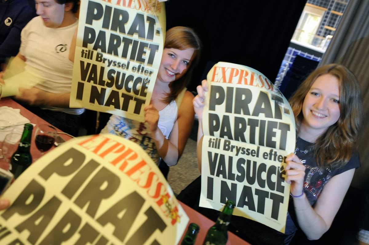 Svezia, i "Pirati" ottengono un seggio in Ue