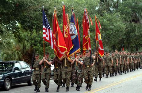 Nella base di Parris Island, 
la "fabbrica" dei marines