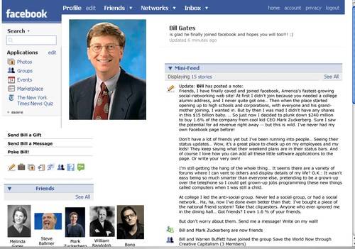 Bill Gates cancella il profilo da Facebook