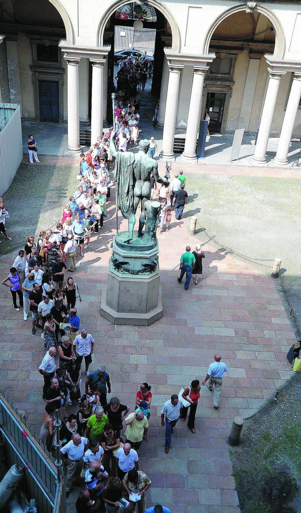 Ferragosto al museo Brera fa il record con dodicimila visite