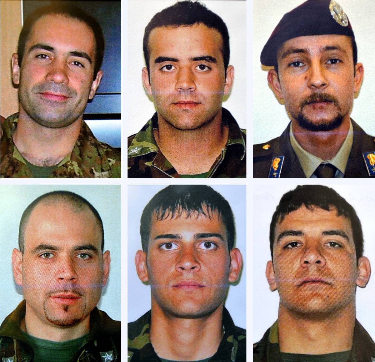 Chi sono le sei vittime: 
tutti parà della Folgore