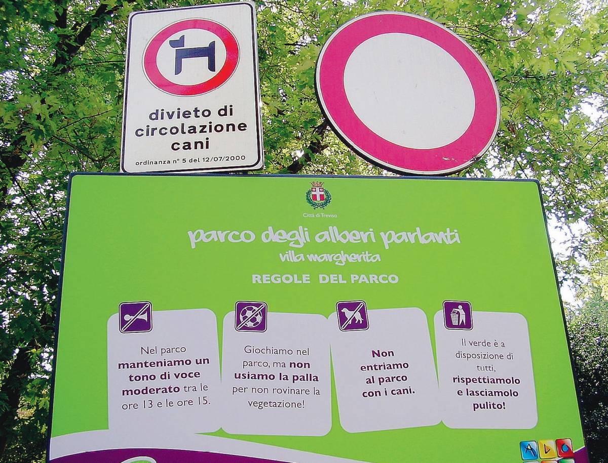 Ora al parco è vietato anche parlare