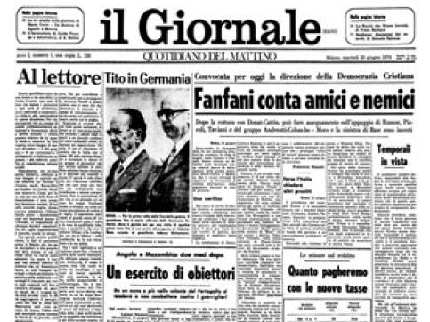 Vent’anni di storia sulle prime pagine di Indro Montanelli