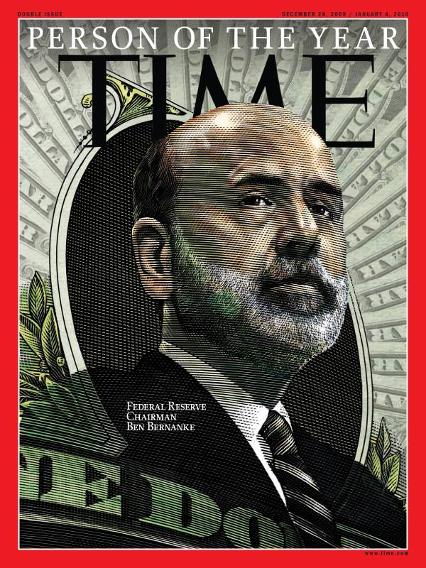 Per il Time l'uomo dell'anno è Bernanke
