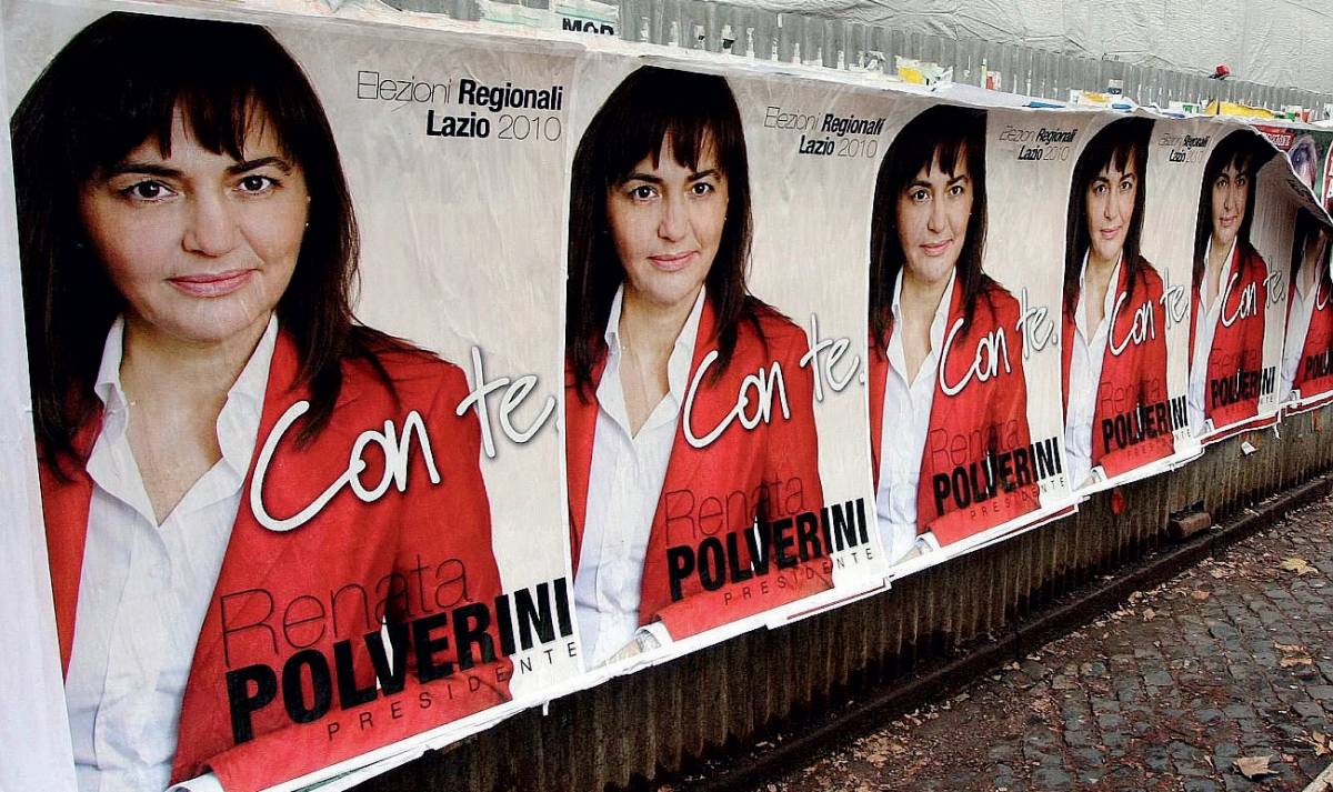 Polverini candidata in rosso: si vergogna del Pdl