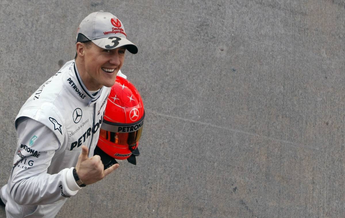 F1, Schumacher in pista 
Il debutto a Valencia 
dietro la Ferrari: VIDEO