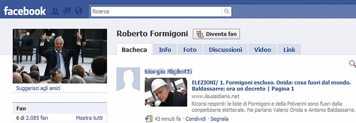 Formigoni: "Ci dicano quali errori 
sono stati commessi" Video