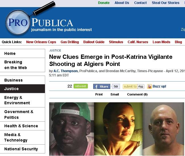Il Pulitzer premia Internet 
per un'inchiesta su Katrina