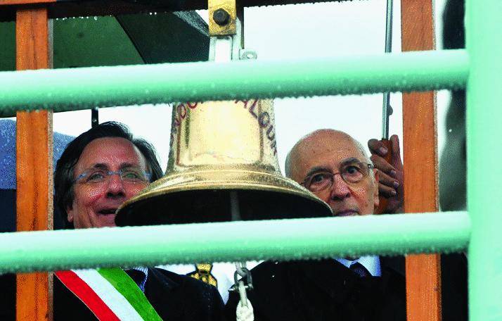 L’omaggio di Napolitano a Genova