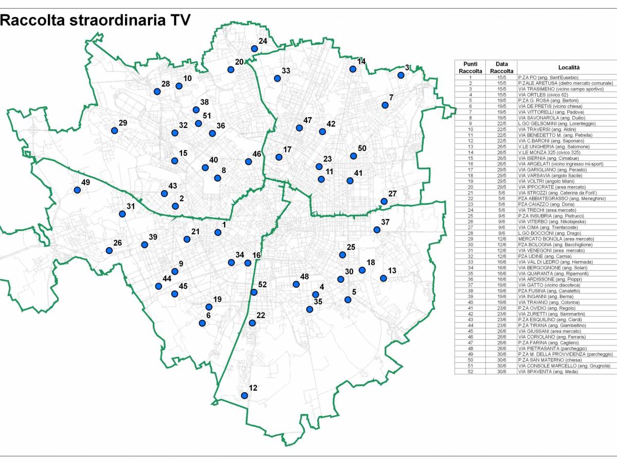 Record di vecchi televisori "rottamati" 
Amsa lancia una raccolta straordinaria