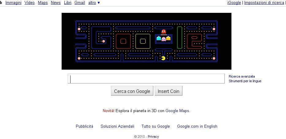 Google festeggia i trent'anni di Pacman