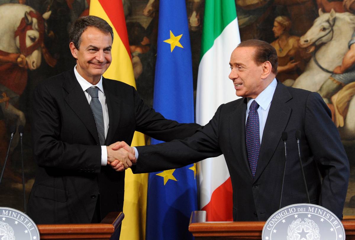 Berlusconi lascia Zapatero da solo