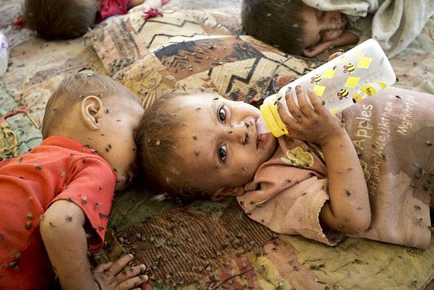 In una foto tutto il dolore 
dei profughi di Peshawar