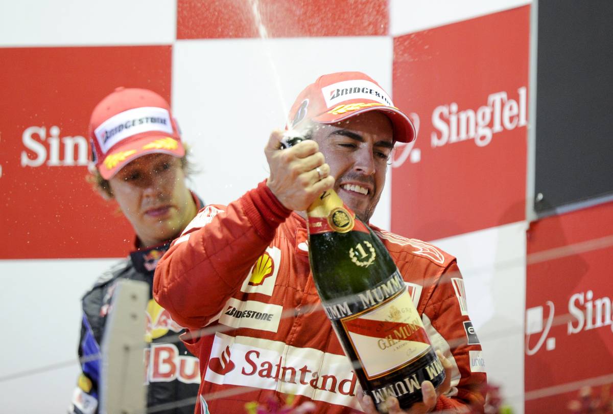 F1: Alonso e la Rossa 
spengono Vettel & C.