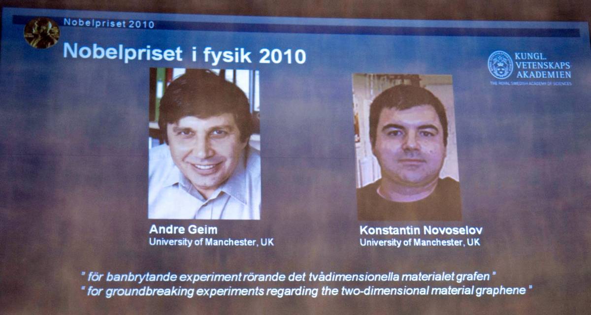 Il Nobel per la Fisica ai russi
Geim e Novoselov