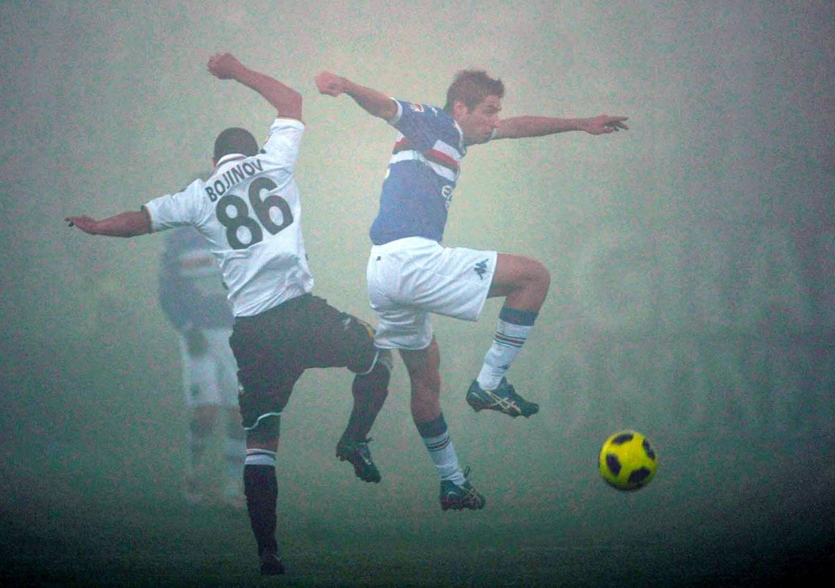 La solita Samp disorientata nella fitta nebbia di Parma