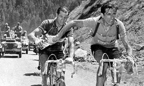 Coppi e Bartali finiscono in tribunale. Da morti