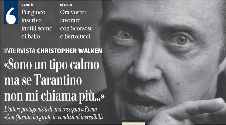 Christopher Walker: "Sono calmo ma se Tarantino non mi chiama..."