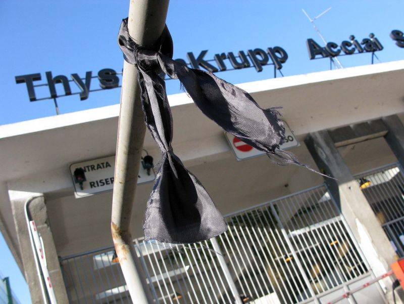 Rogo alla ThyssenKrupp: scatta ordine di arresto per due dirigenti tedeschi