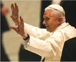 Faccia a faccia con il Papa:  
il suo volto dà la pace