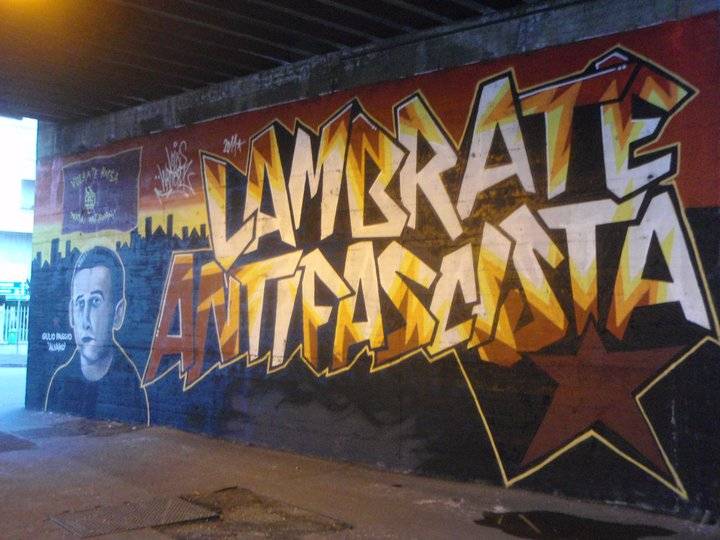 In un murales tutta l'ideologia dei centri sociali 
E il Pdl: "Chi ha autorizzato l'imbrattamento?"