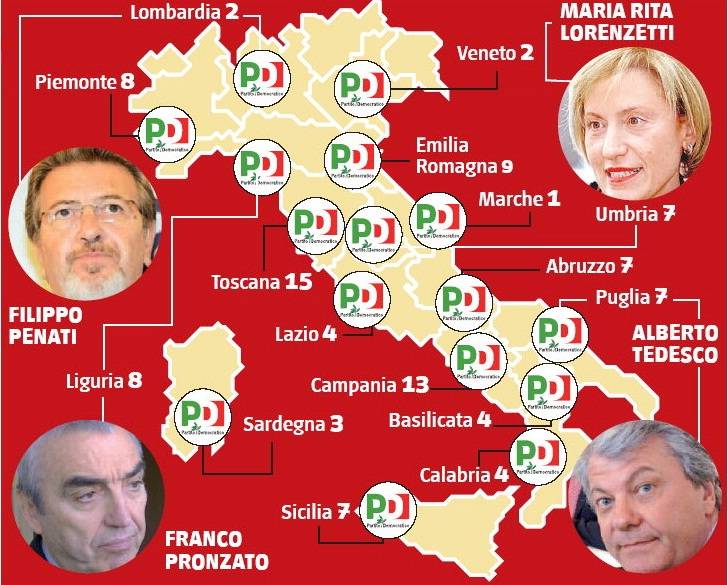 Tangenti, l’Italia è invasa dagli scandali Pd: 
gli esponenti indagati sono 101, altro che fango