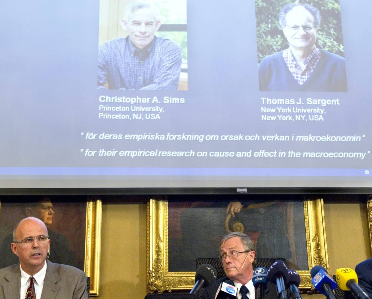 Nobel economia agli statunitensi Sims e Sargent					
 
Premiati i loro studi sulla macroeconomia