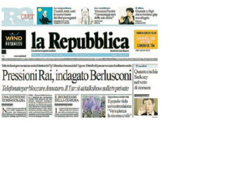 La stampa "distratta" L'assoluzione del premier scompare dai giornali