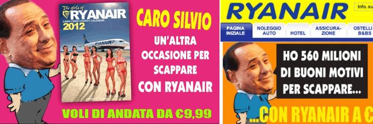 Ryanair, Ryanair, ancora Ryanair Il Cav ossessiona la linea aerea