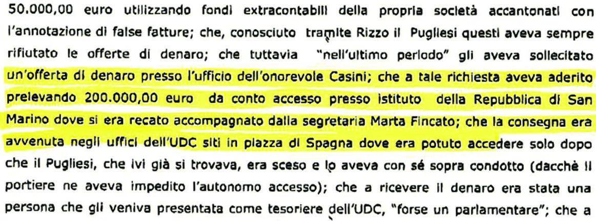 La confessione del manager: "Così portai i soldi nella sede del partito"