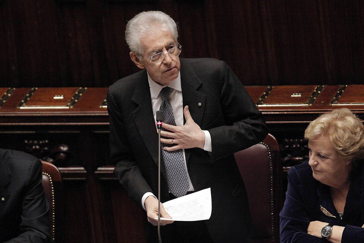 Camera, Monti ha la fiducia  ma perde 61 deputati