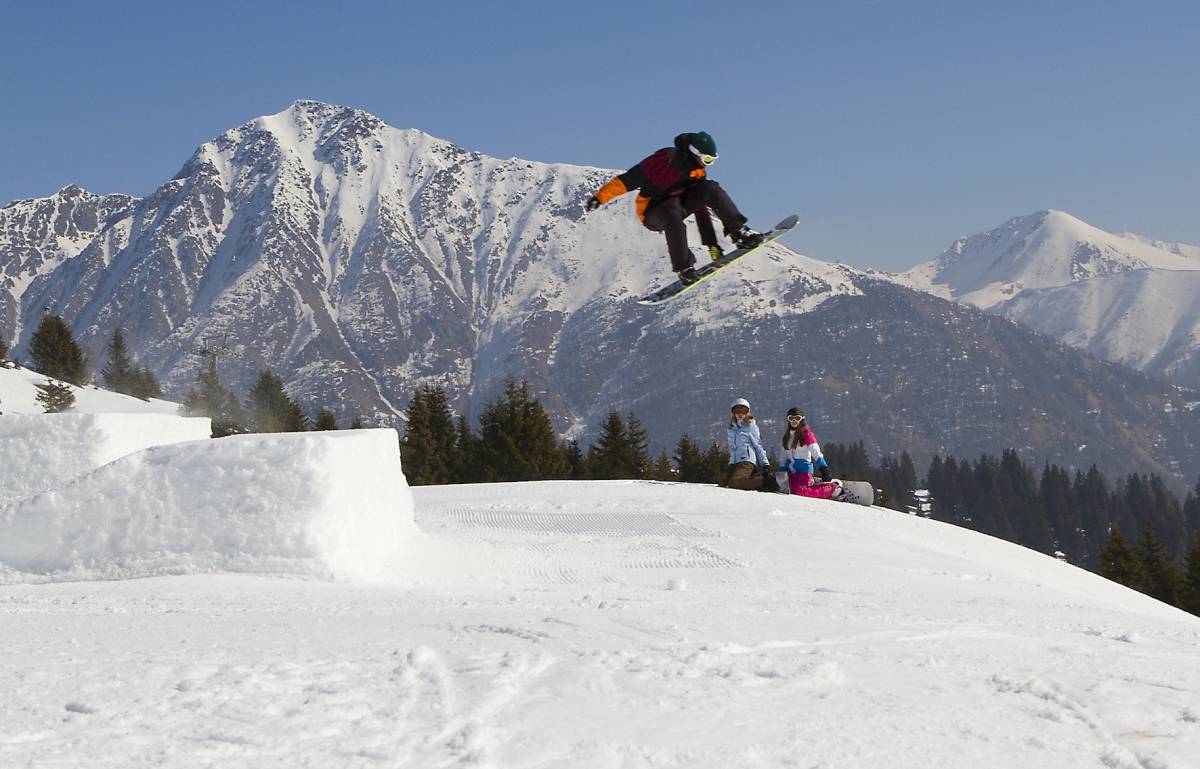 F-Tech Park di Valles-Maranza, freestyle con losnowboard