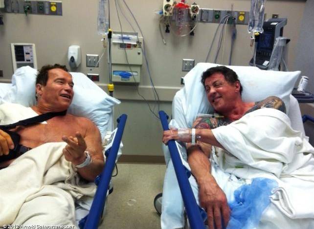 Terminator e Rambo? Sono in ospedale insieme