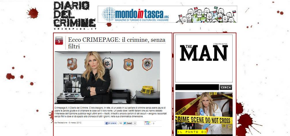 Cosa c'è dietro il crimine Lo spiega Crimepage.it